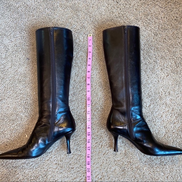 Stuart Weitzman Knee-High Leather Boots Size 7.5 - Picture 3 of 8